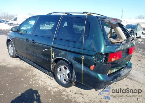 2001 Honda Odyssey Ex z USA, uszkodzony, nr VIN 2HKRL18691H580074